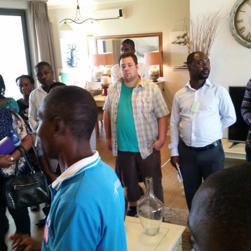 Participants during a field trip of the workshop "Co-creating land governance research agenda by, for, in, and on Africa